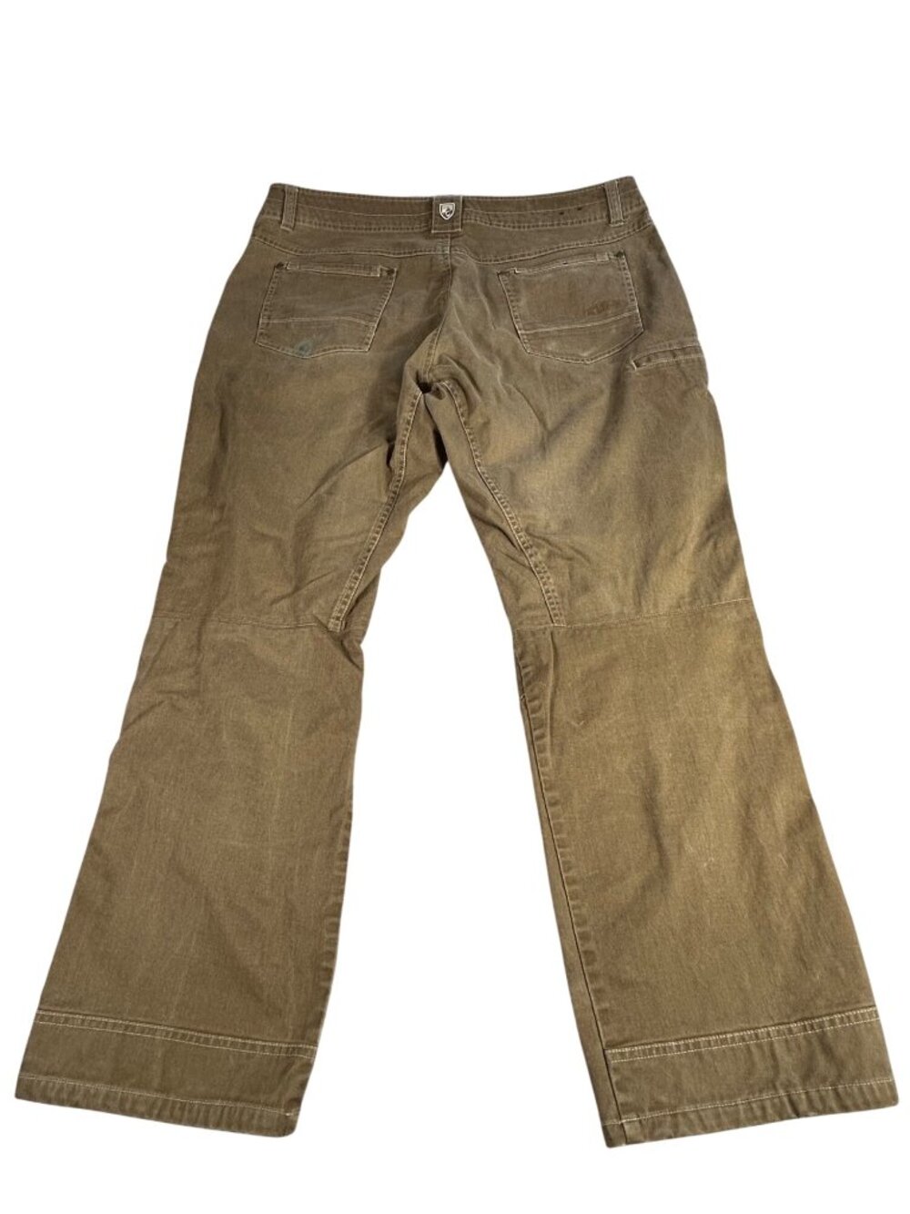 Kuhl Easy Rydr Brown Canvas Denim Pants Men's 40x30 Articulated Knees W/ FLAWS - Picture 16 of 16